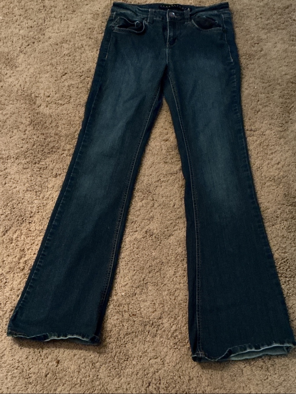 Dark Indigo Women's Flare Jeans - Tinseltown